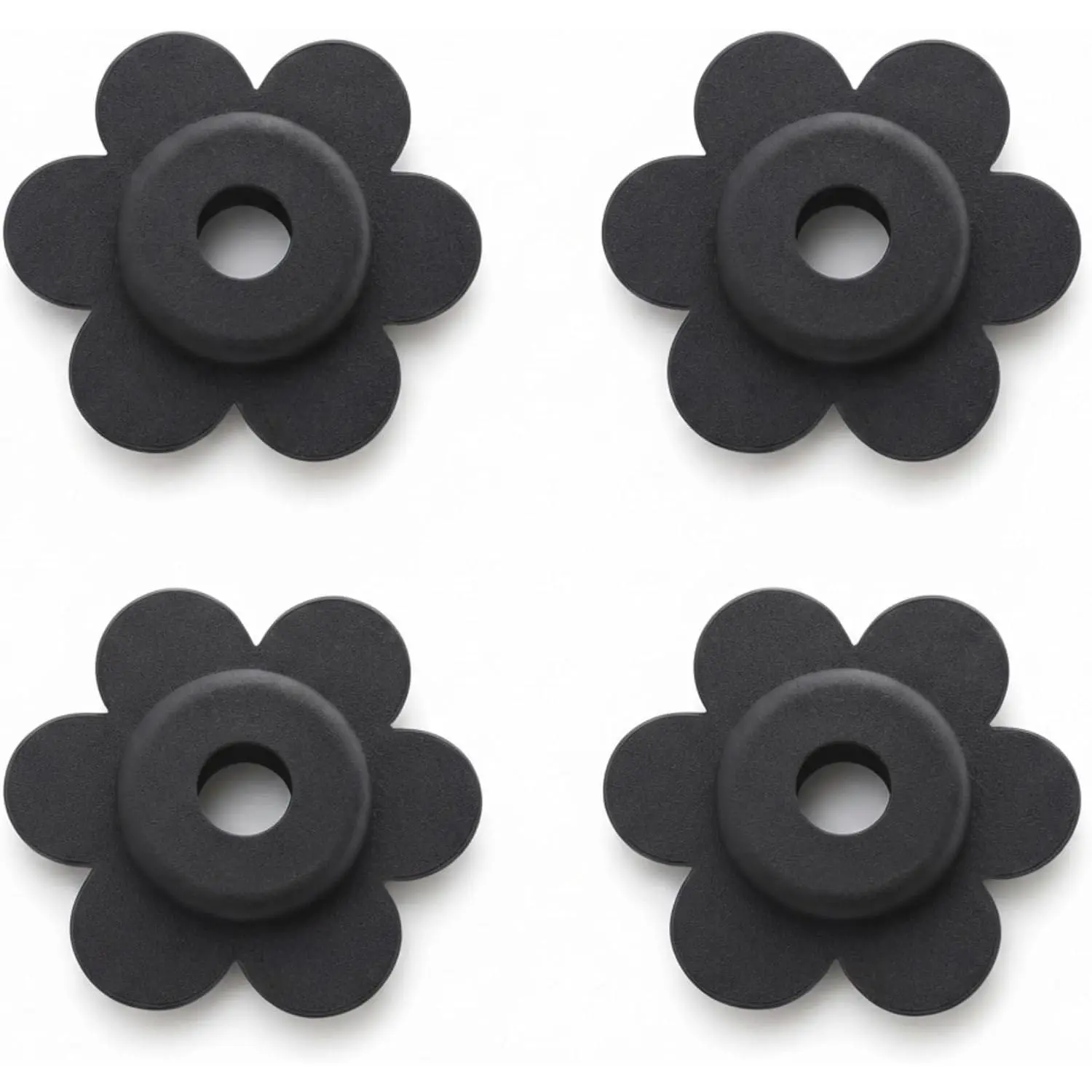 Anti-Wind Garden Flag Stoppers Rubber Pole Holders for Flag Stand | 4 Packs Weather-resistant flag stops keep flags from slipping or blowing , fit for  lawn, pool or yard flag stands