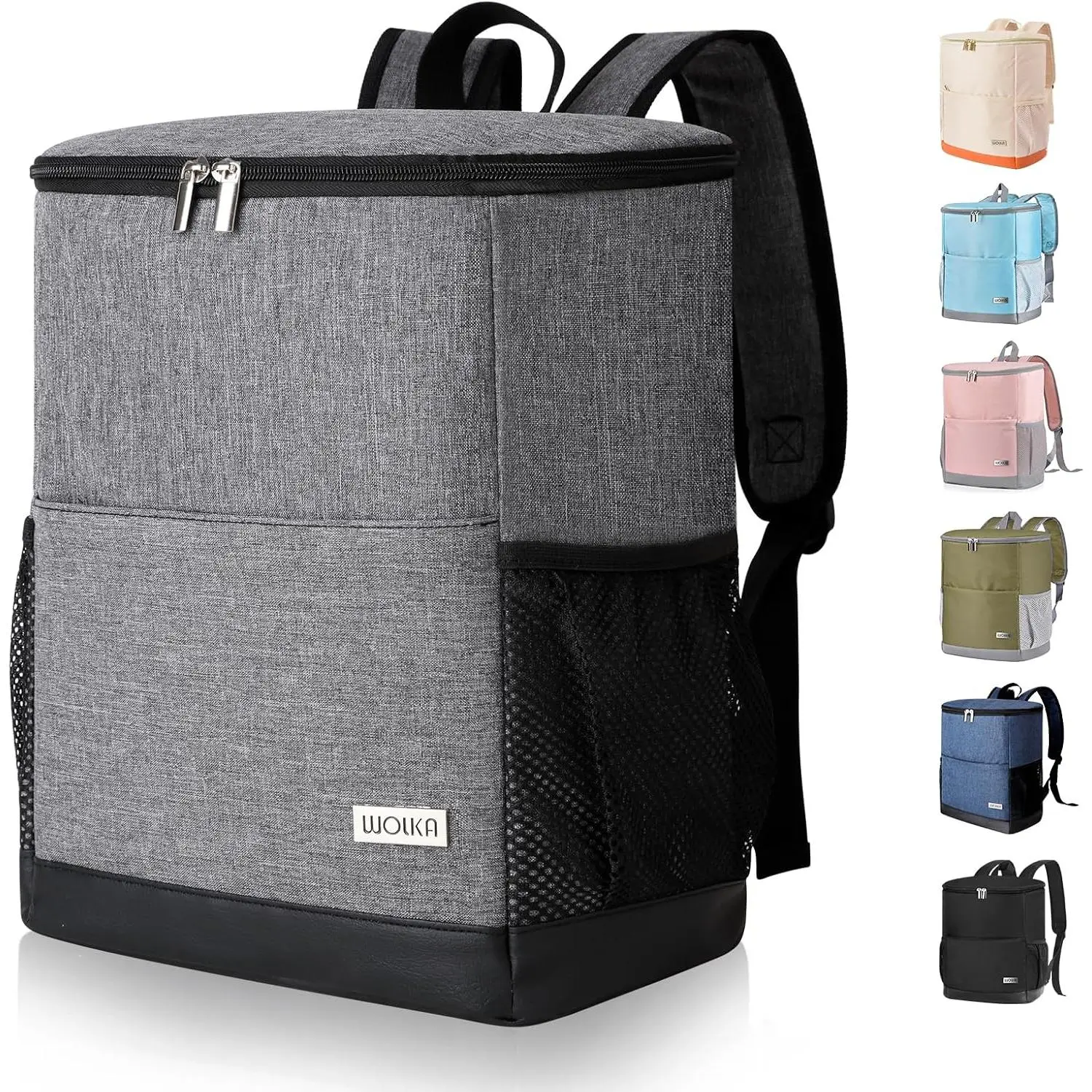 Insulated Cooler Backpack Outdoor - Leak Proof Backpack Cooler 30 Cans,  Lightweight Cooler Bag for 12h Hot/Cold Retention - Soft Cooler for Travel, Camping, Beach, Lunch