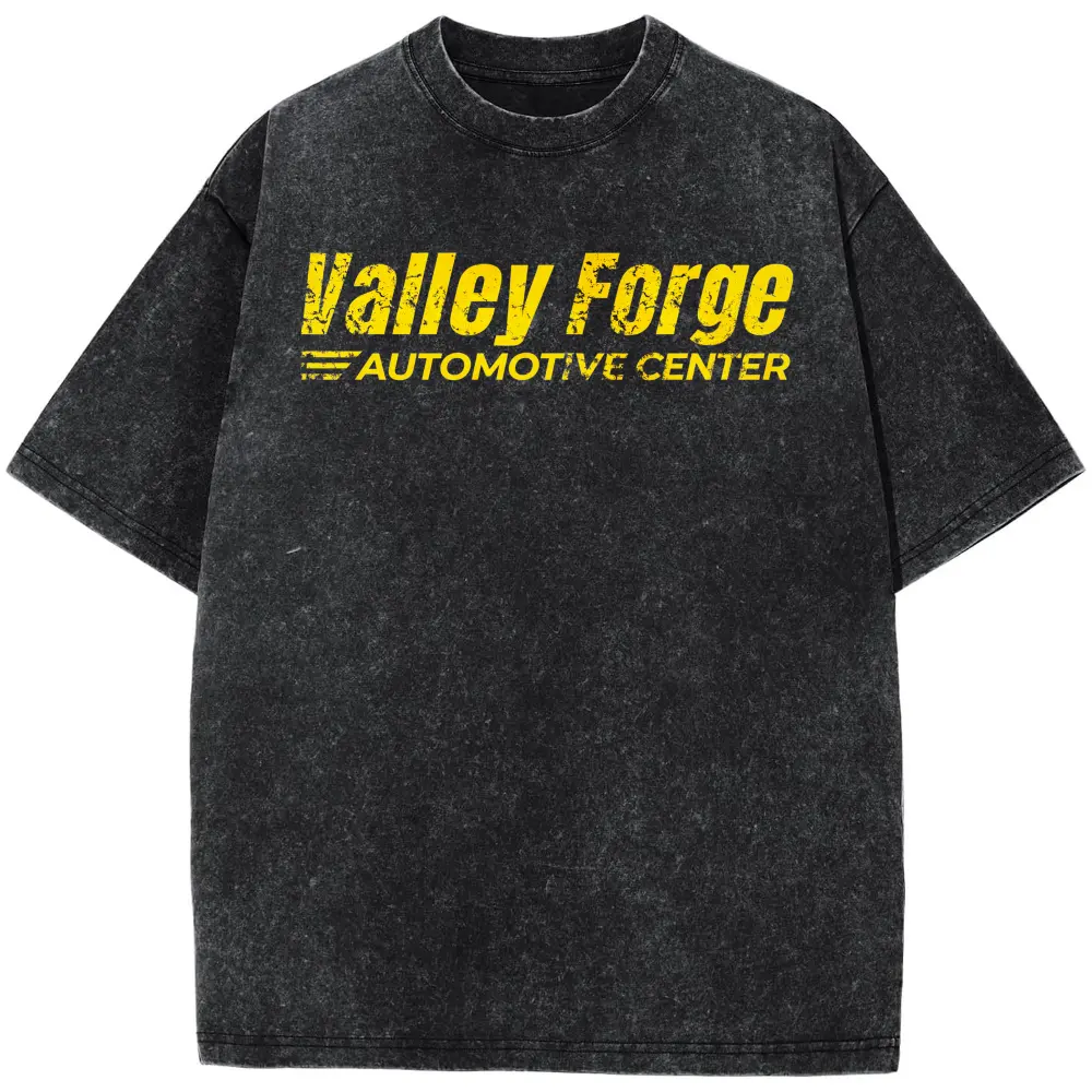 Tires Valley Forge Automotive Center Unisex T-Shirt, Tires Enthusiast Apparel - Shane Gillis Fan Apparel, Mechanics Shirt, Auto Shop Merch, VehiclePlus Size T-Shirt, Retro Fitness Heavyweight Washed T-Shirt, 100% Cotton