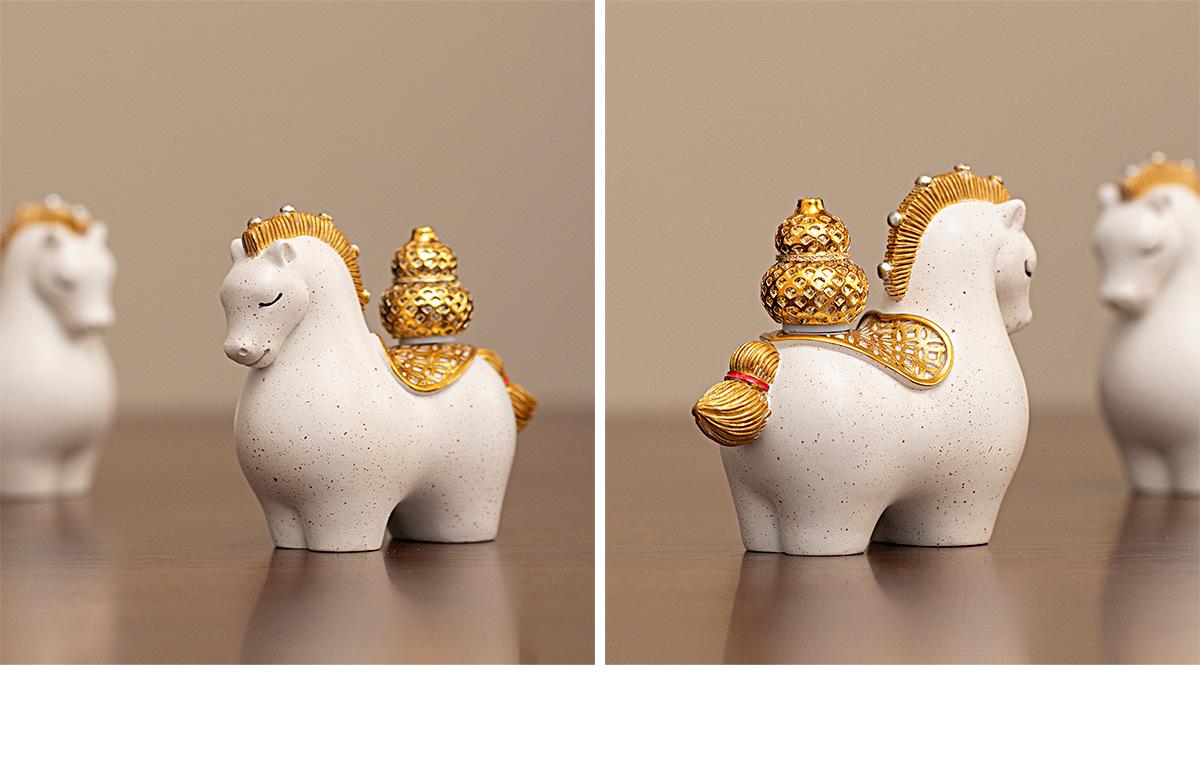 Oriental Art Small Horse Decorative Ornament Desktop Decoration Handicraft Party Favor Gift Birthday Present Welcome Gift