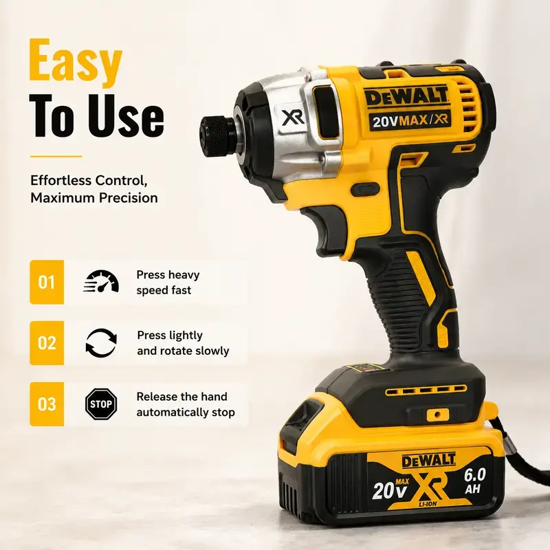Dewalt DCD887 - Ion Brushless Cordless Impact Drill & Screwdriver - Multifunctional house