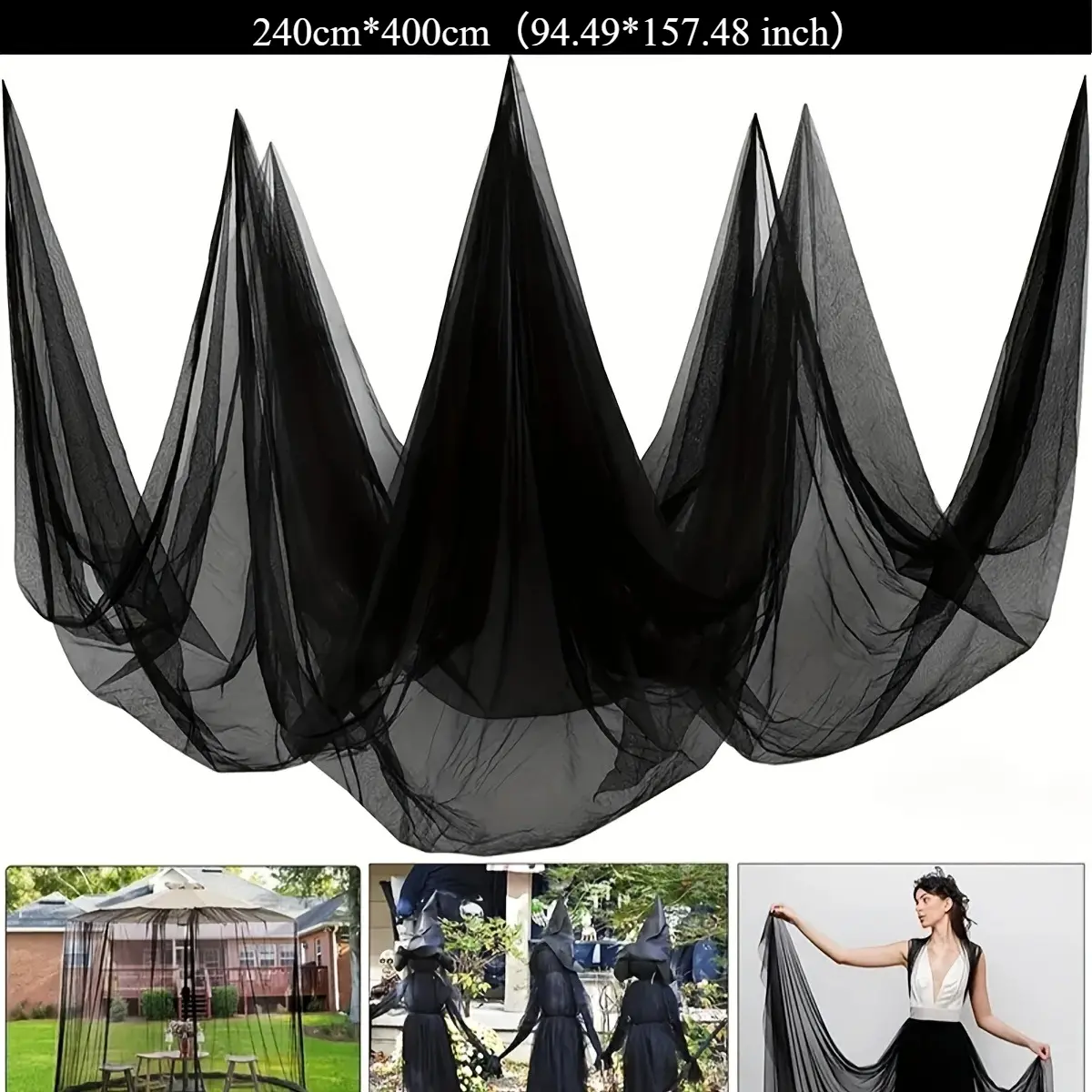 High-Density Polyester Mesh Netting Mosquito Shield - Heavy-Duty Outdoor Shade, Tree Protection for Camping Shelters, Patio Gazebo Windbreaks