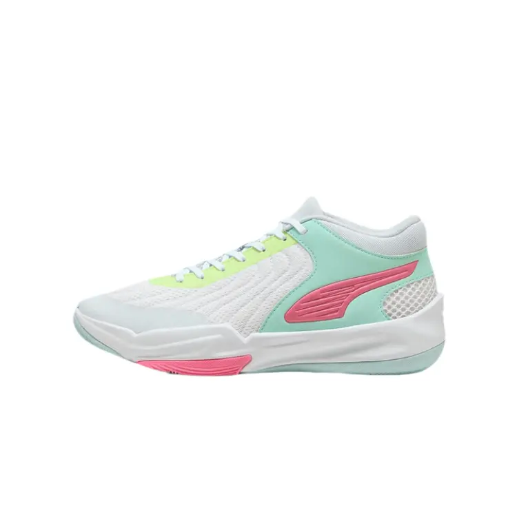 PUMA Court Pro 2 Versatile Fashion Casual Fabric Synthetic Leather Mid-Top Basketball Shoes 312180-02