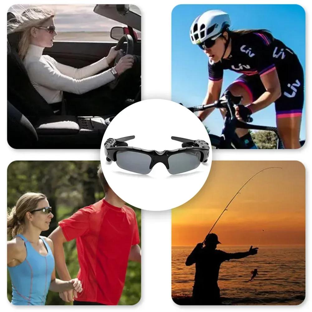 Toptrek Sports Stereo Wireless Bluetooth Cycling Sunglasses 5.0 Headset Phone Polarized Driving Sunglasses Riding Eyes Glasses