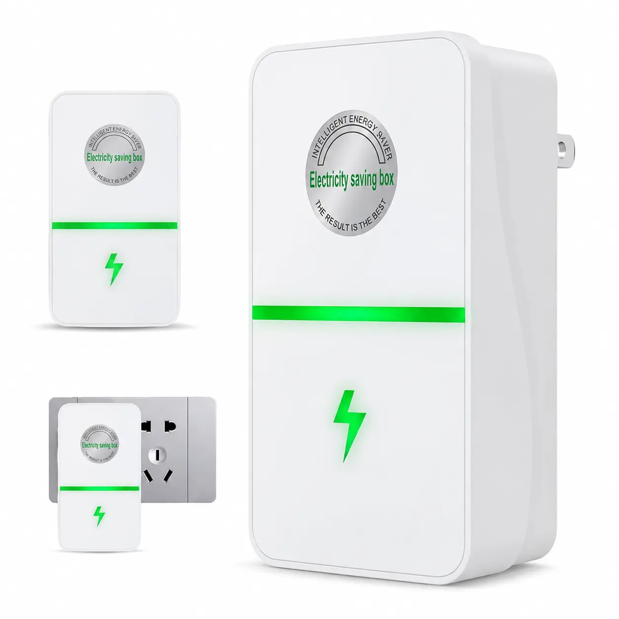 2026 Updated Plug-In Power Box with US Plug – Save Electricity, Stabilize Voltage, Surge Protection, Wide 90–250V Input, Energy Saver for Home & Office, Household Energy-Saving Box, Electrical Equipment Accessories, Power Saving Device
