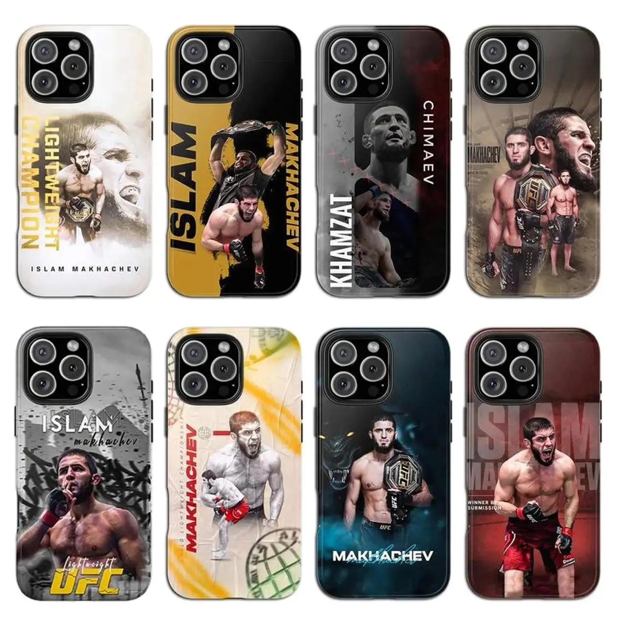 Isl@m M@kha.chev Champion Phone Case, Unique UFC Design, Suitable for iPhone 17-11 Pro Max/Plus and  Samsung Galaxy S23-25