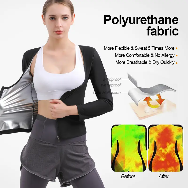 Plus Size Women's Workout Sauna Suit Cross Border Hot Sweat Clothing Slimming Sweat Pants Yoga Wear Running Exercise Fitness Outfits Weight Loss Sweat Suits For Gym Training Outdoor Sports