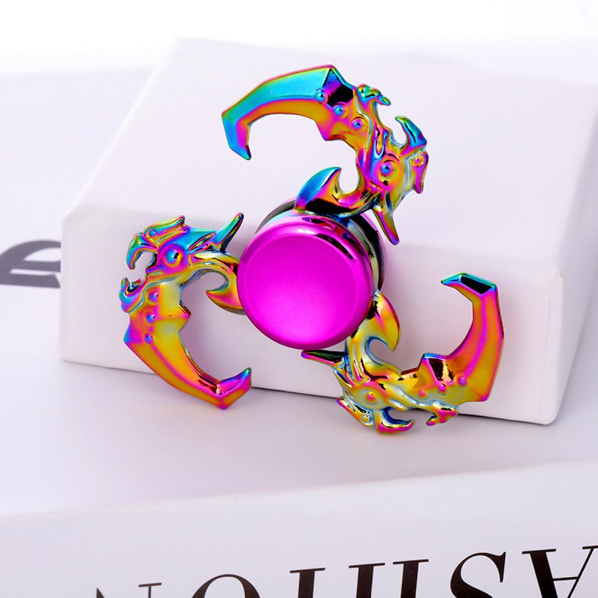 TikTok hit product Metal Fidget Spinner Alloy Hand Spinner Boxed Stress Relief Toy for Kids Adults Office Desk Fidget Toys