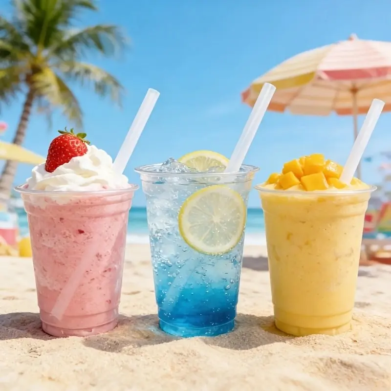 80 Transparent Thick Straws, Individually Packaged, Durable and Stylish, Perfect for Juices and Smoothies, Ideal for Parties and Events