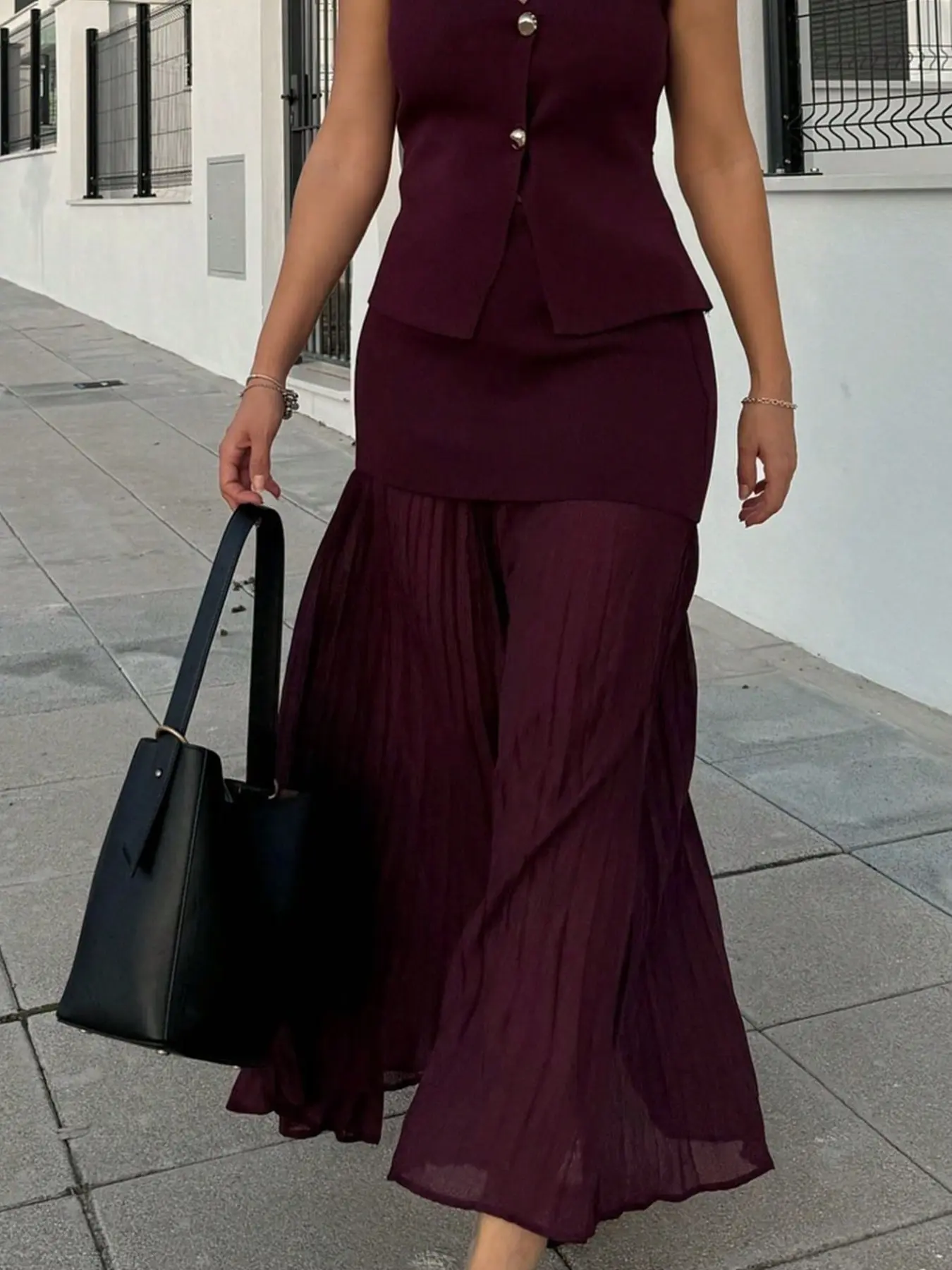 Women's Lightweight Solid Color Layered Skirt, High Waist A-Line Skirt for All-Season, Elegant Office Wear, Casual, Perfect for All Occasions