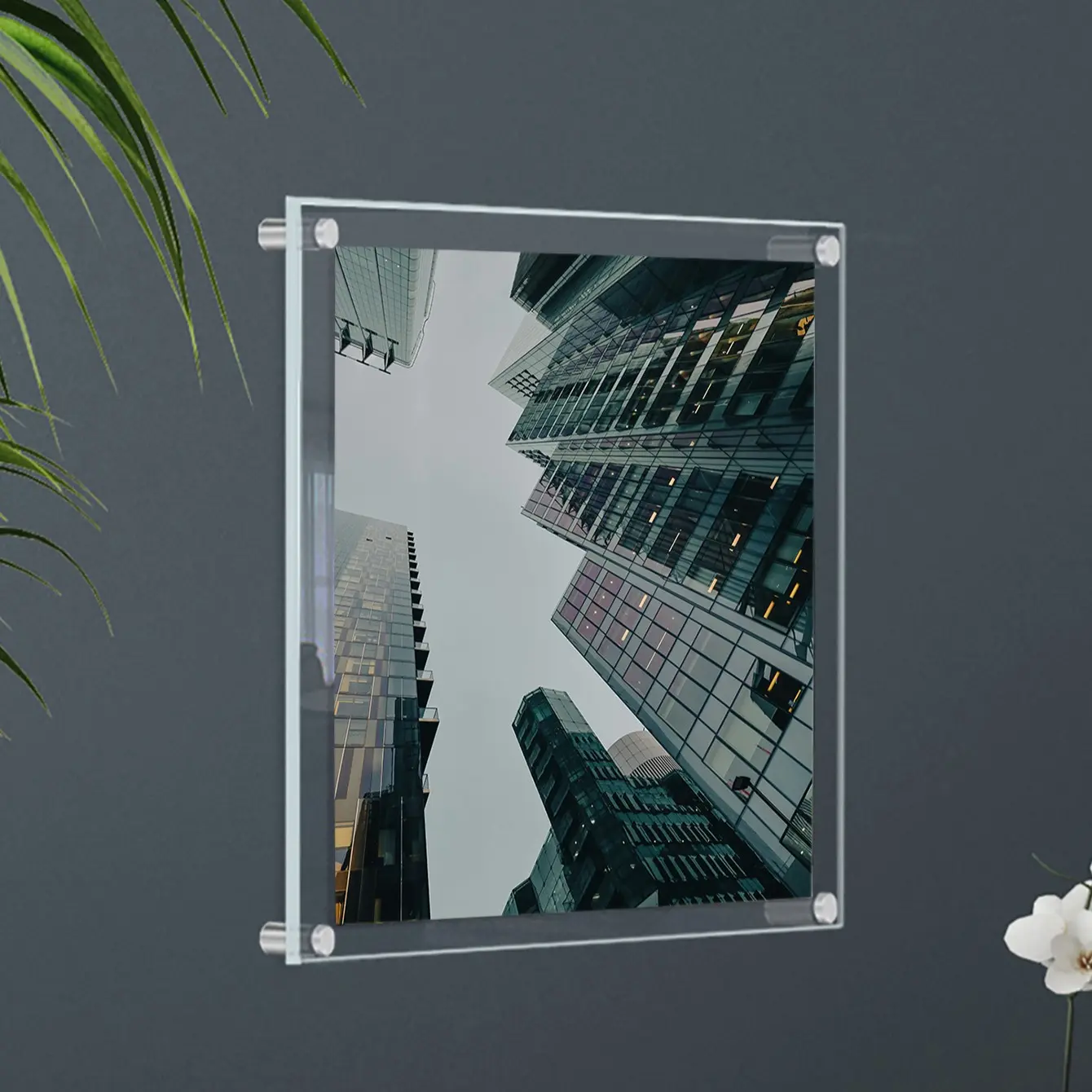Transparent Acrylic Photo Frame Set, Wall Decorative Picture Frames, Clear Acrylic Wall Mounting, Easy-To-Install Photo Display, Art Display Frame