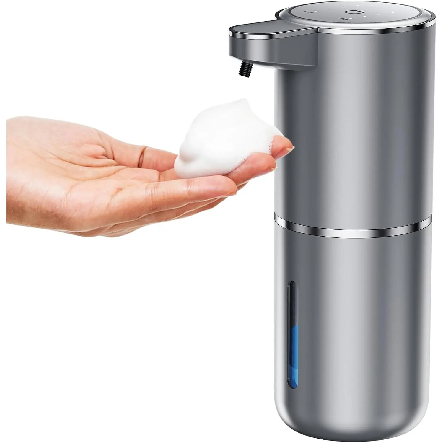 Touchless Sensor Foaming Soap Dispenser for Hand Washing, 1500mAh, 13.5oz/380ml Capacity, Adjustable Foam Output, Easy Installation, Suitable for Public Places & Home Bathroom Supplies