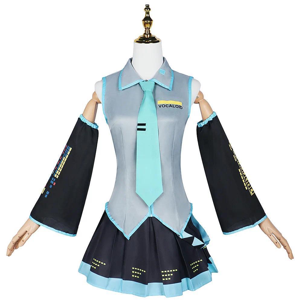 Anime Character Performance Clothes Hatsune Miku MIKU Anime Clothes Cosplay Clothes JK Skirt Same Suit Wig Accessories Halloween