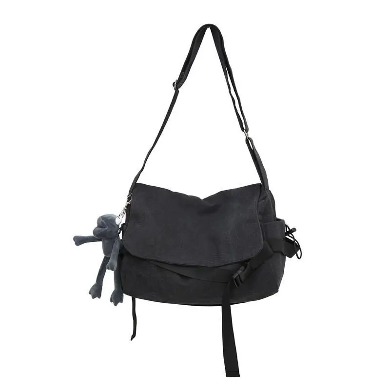 Vintage Canvas Crossbody Bag – Spacious Retro Shoulder Bag for Men