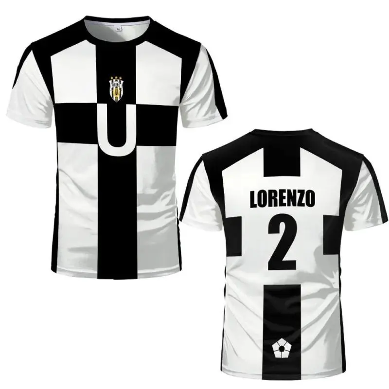 Anime Cosplay Clothes - Don Lorenzo UBERS #23 Jersey, Aiku #13 Costume, Barou Soccer Uniform with 3D Print & Polyester Mix Fabric