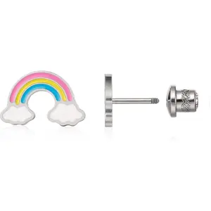 Hypoallergenic G23 Implant Grade Titanium Screw Back Earrings Tragus 20G Helix F136 Piercing Post for Sensitive Ears Cartilage.