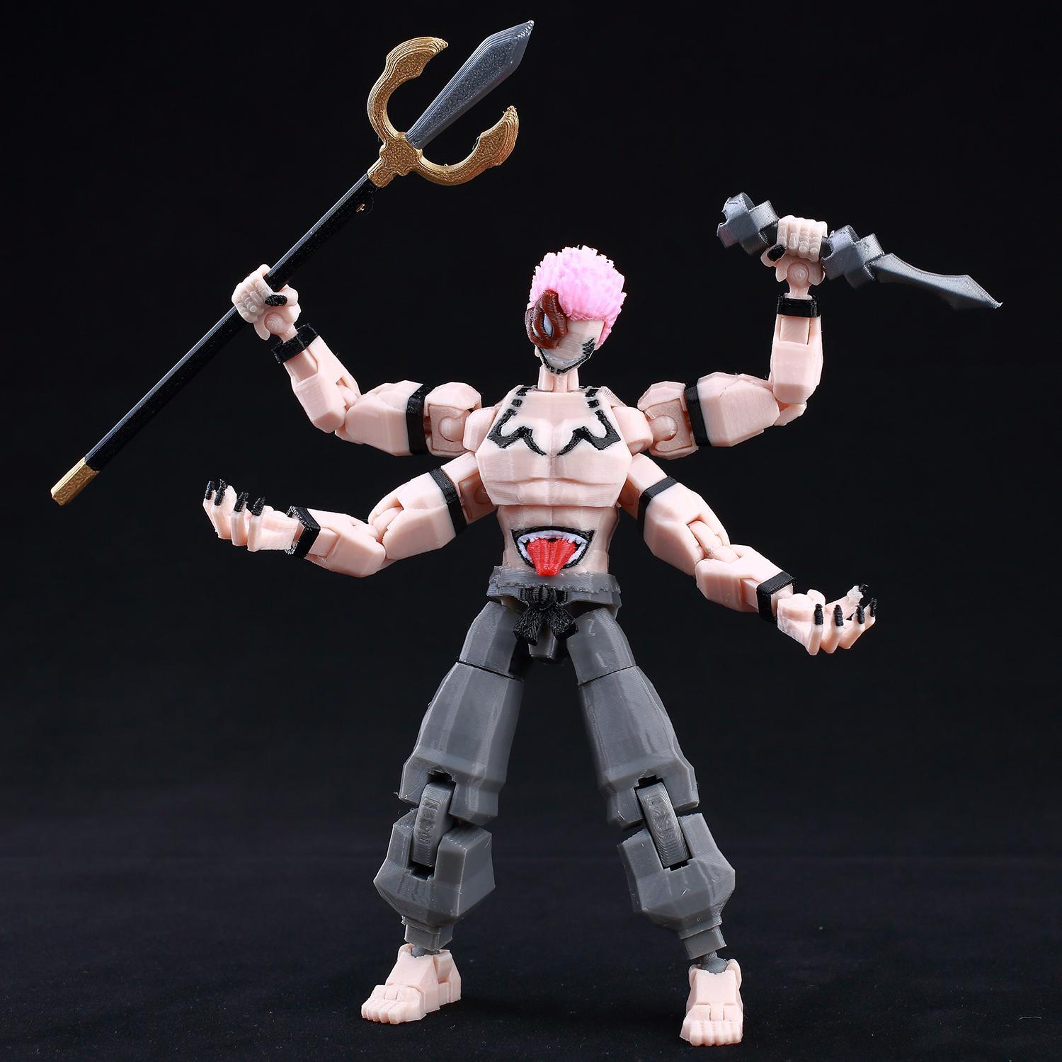 3d Printed Dummy13 Jujutsu Kaisen Ryomen Sukuna Action Figure Anime Model Toys Multi-Jointed Poseable Collectible Toy Gift