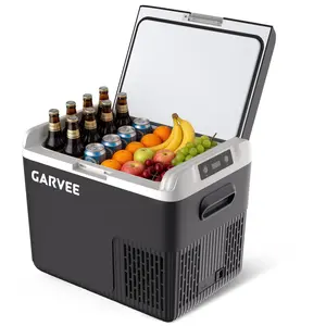 【Garvee】 Rapid Cooling Portable Car Refrigerator Freezer – 19QT (18L) Mini Fridge – -4°F to 68°F Electric Compressor Cooler – DC 12V/24V – Compact for Vehicle, RV, Camping, Travel