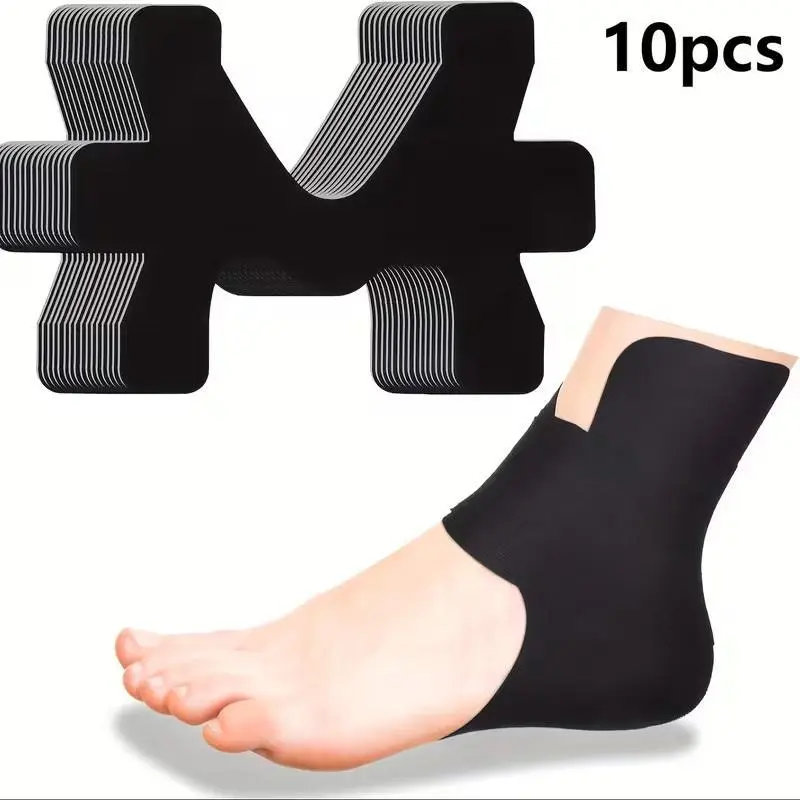 10-Pack Adjustable Ankle Supports - Elastic Straps, Breathable Design, Ankle Compression, Comfortable, Durable, Flexible, Long-Lasting Non-Surgical Sport Protective Gear (Black, Blue, Beige, Pink)