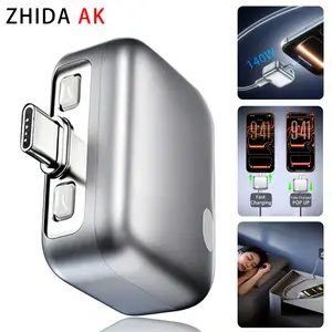 ZhiDa AK 140W Physical-Disconnect Battery Guard, Auto & Self-Eject Portable Charger, Smart Auto-Stop Charging Accessory for Phones Laptops Tablets, Anti-Overcharge Protection, Tech Accessories for Safe Overnight Charging, Gift,Full Charge Eject Device