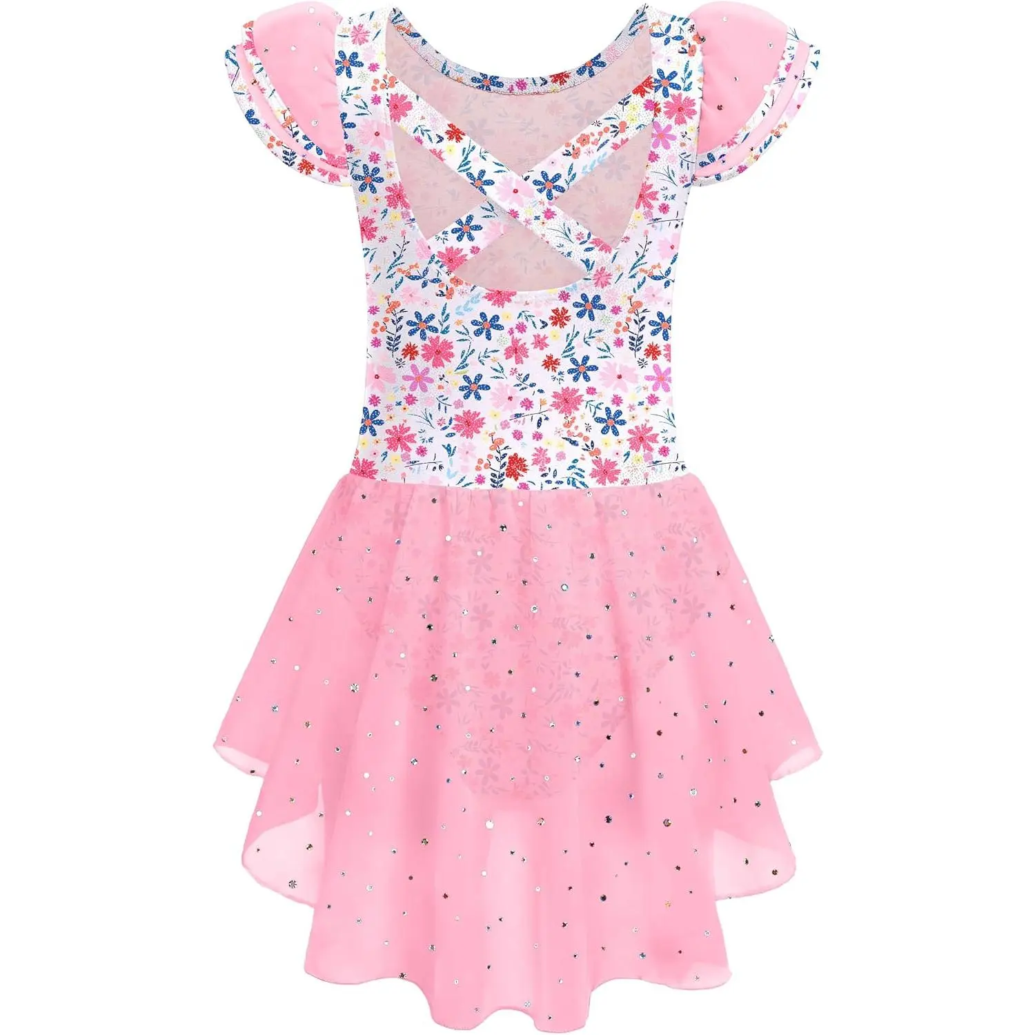 Girls Ballet Leotards, Toddler Dance Leotard Dress, Ballerina Outfit for Ballet Class & Performance