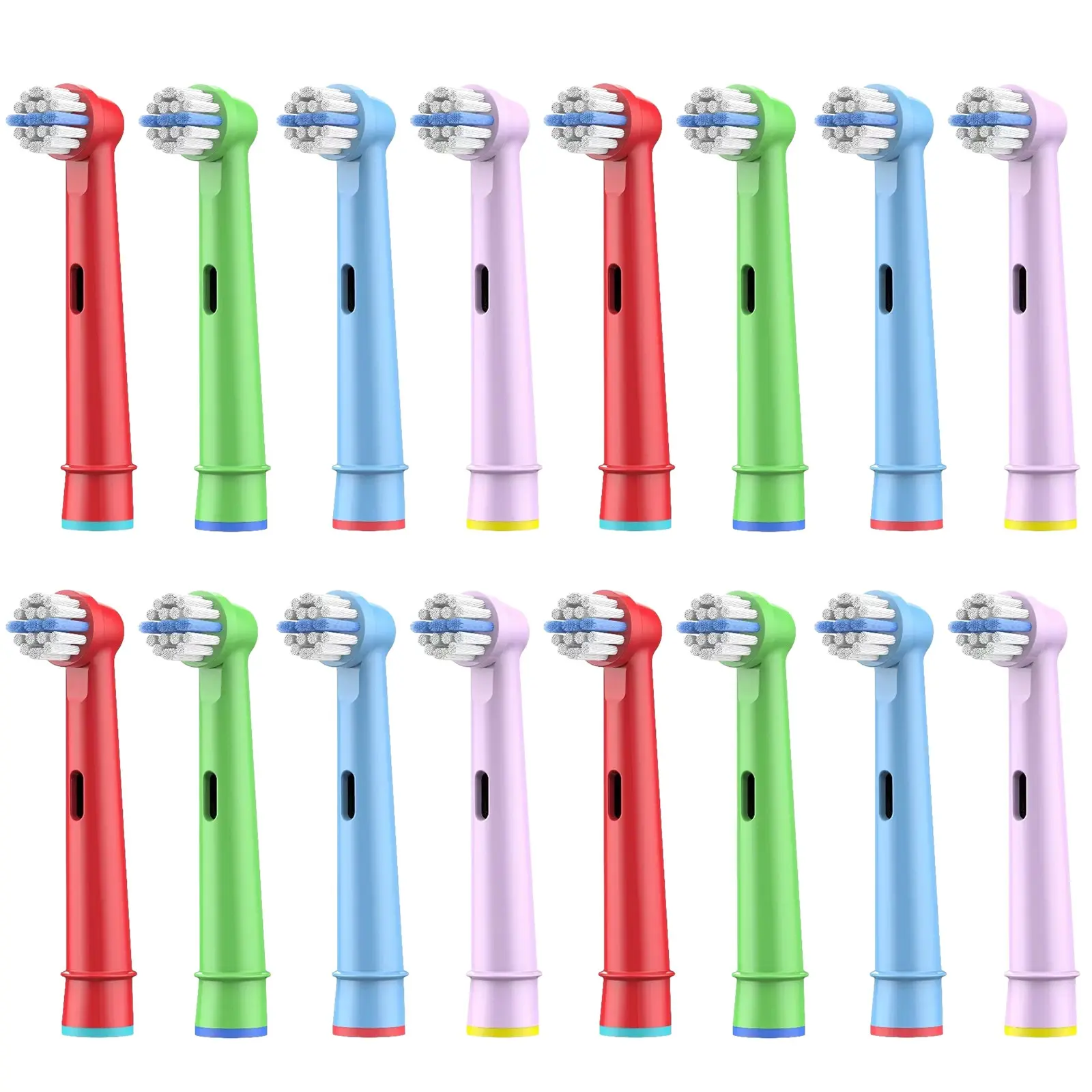 4.8.16-pack of children's replacement toothbrush heads, compatible with Oral-B Braun electric toothbrushes, with ultra-soft bristles for gentle cleaning, Replaceable toothbrush heads