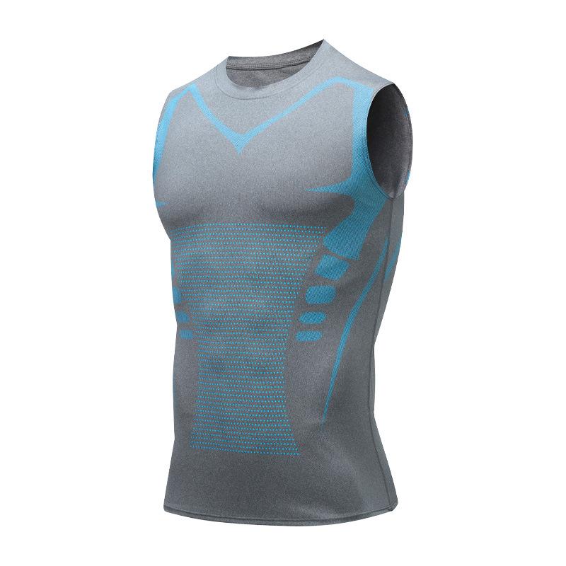 Men's Compression Tank Top, Summer Quick-Dry Elastic Workout Shirt for Basketball, Running, Gym Training, Moisture-Wicking Sleeveless Fitness Tee