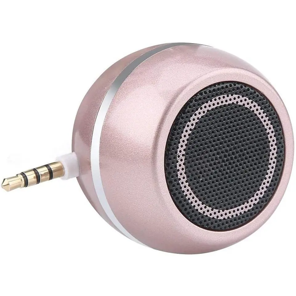 Mini Portable Audio Speaker with 3.5mm Aux Input Jack, 3W USB Plug-in Speaker for iPhone, iPad, iPod, Tablet, Smartphone, Birthday Gift for Girls, Android