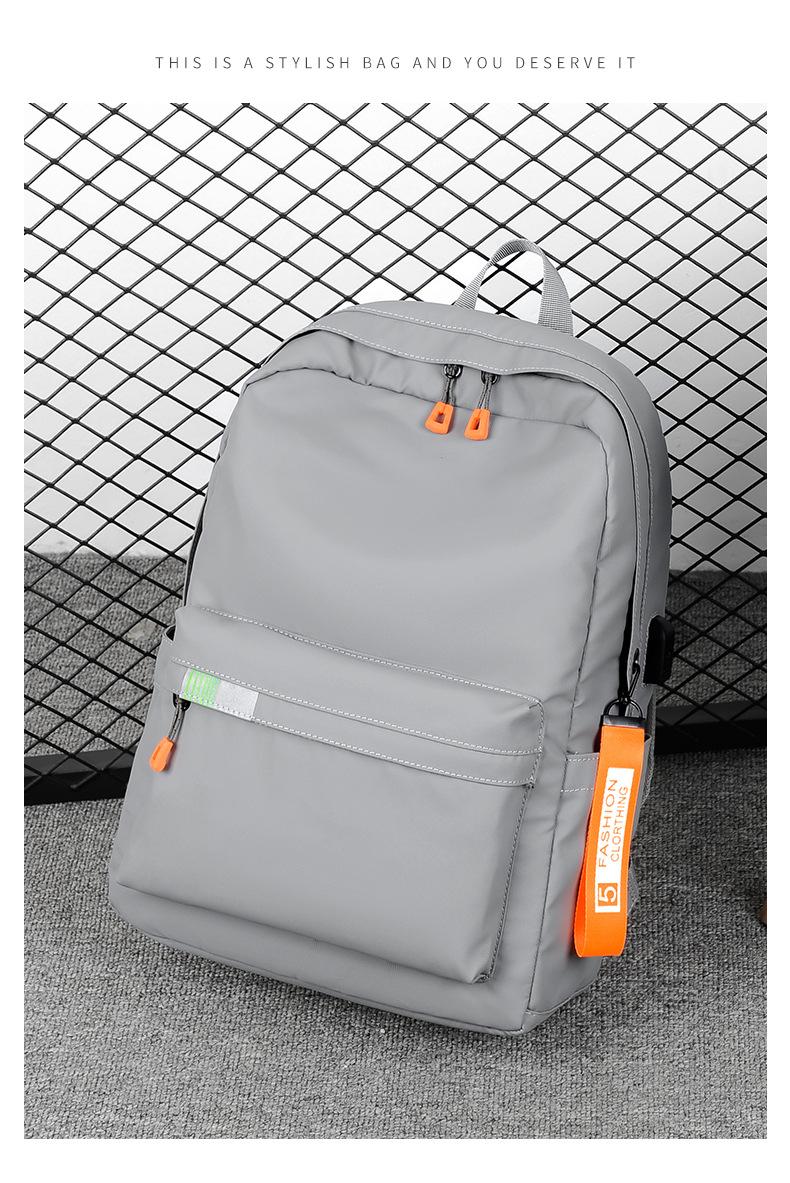 2026 New Student Backpack College Style Large Capacity Simple Casual Laptop Bag Multifunctional Lightweight Versatile Travel Backpack