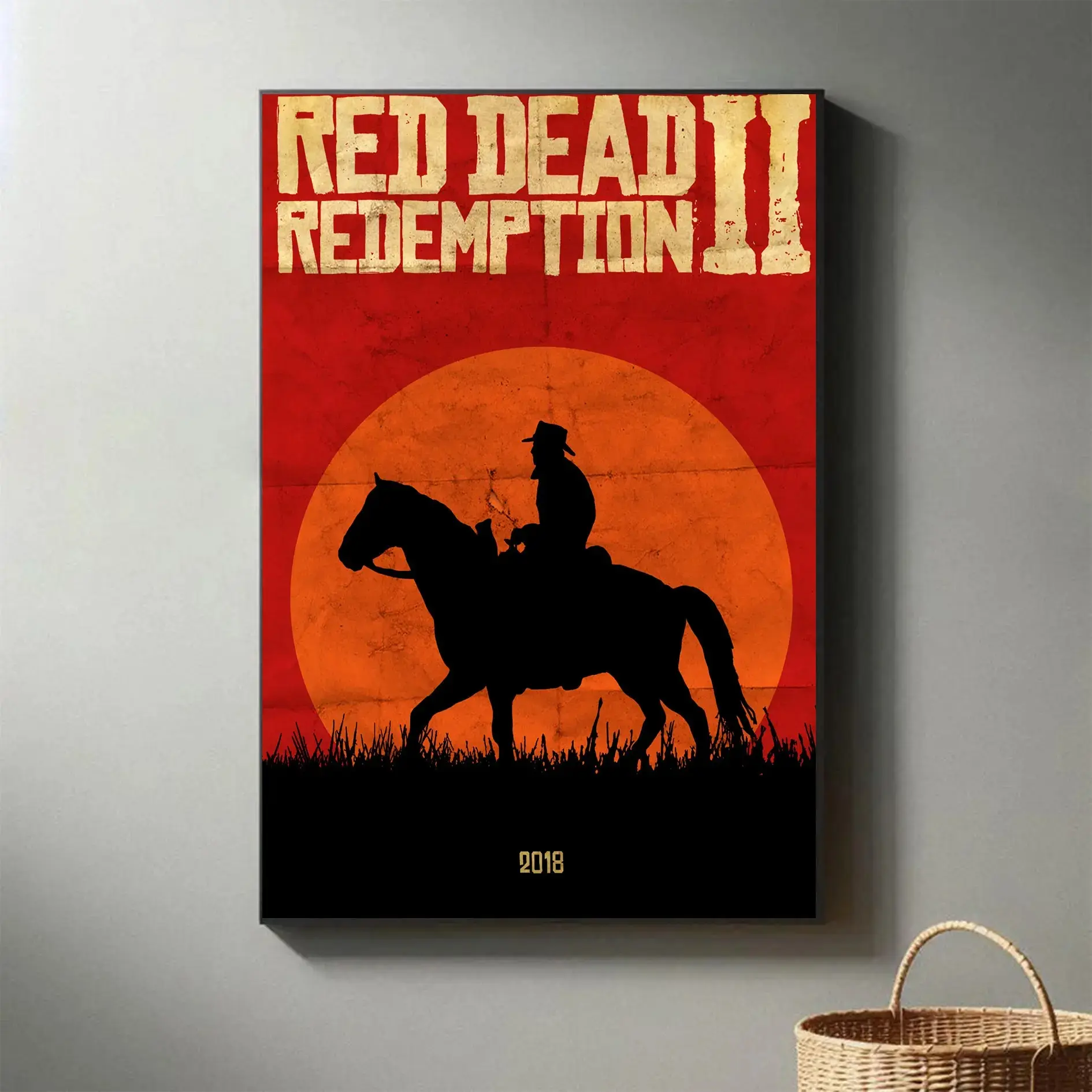 Red Dead Redemption 2 Poster, RDR Posters, Video Game Poster, game poster, collectible gift, game enthusiast poster, player poster, suitable for bedroomliving roomgame room