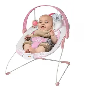 Portable  Bouncer For Infant,Modern  Bouncer Seat,Infant Bouncers With Music For  0-6 Months Up To 20 Lbs Lightweight For Indoor And Outdoor inflatable booster cradle cuddle cot weighted sleep sacks nesting newborn travel potty Baby Floor Seat with Pump