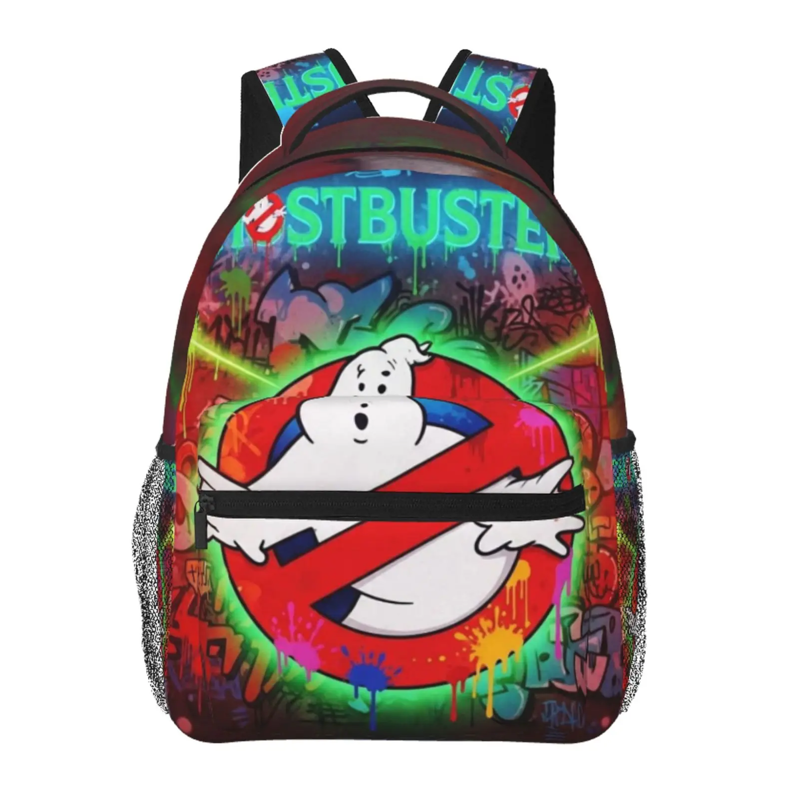 Ghostbusters backpack, anime bookbag cartoon lightweight backpacks,adjustable straps book bags for teens girls boys, fashionable unisex school bag, kids bags for office travel college work school, gift