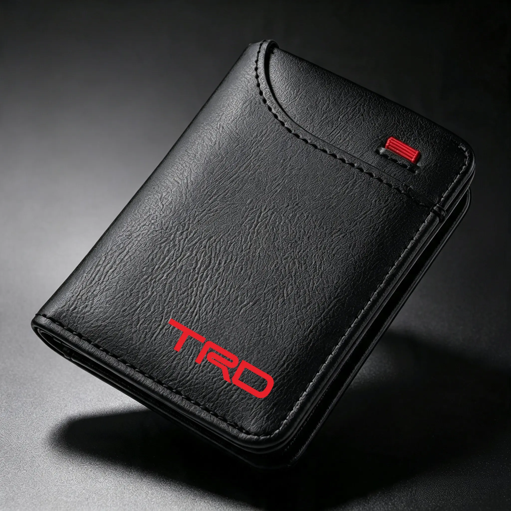 Soft Leather Wallet Car Driver License Holder Credit Card Purse Portable Coin Purse Card Slot Wallet For Toyota TRD Corolla Yaris Aygo Prius CHR Camry Auris Avensis Land Cruiser Accessories Car Accessory