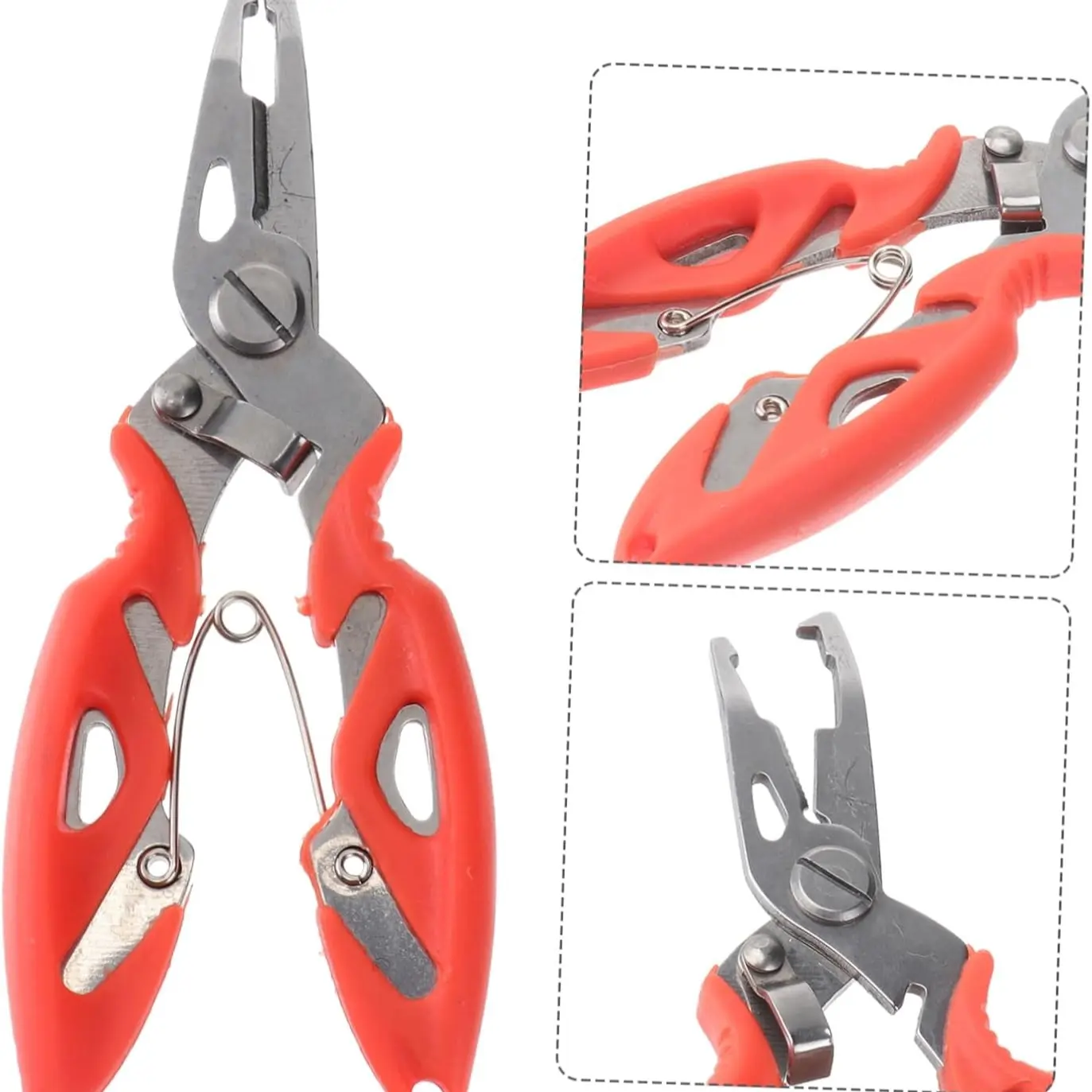 Portable Fishing Tool, Stainless Steel Pe Line Cutter, Multi-Function Lure Pliers, Hook Remover, Fish Grabber, Essential Fishing Gear, Outdoor Fishing Equipment