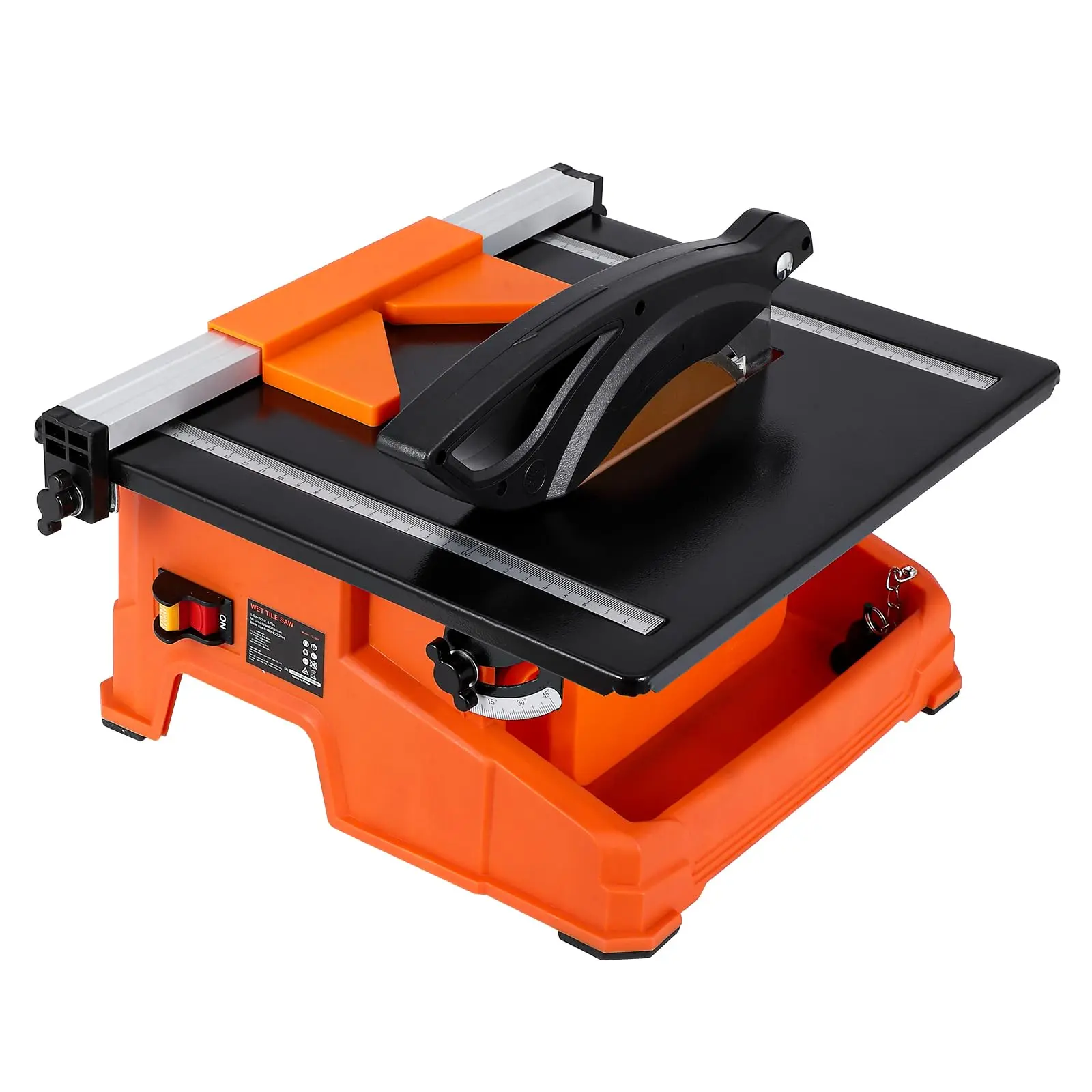 GARVEE Wet Tile Saw, 6500 RPM Pure Copper Motor,Adjustable Cutting Depth Tile Cutter with Water Reservoir for Cutting Tiles and Stones