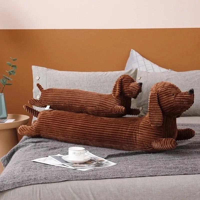 Cute Long Dog Shaped Plush Toy, Stuffed Animal Pillow, Soft & Comfy Plush Cushion for Sofa, Bed, Sofa, Office, Car, Home Decor