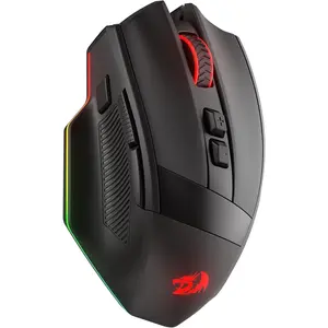 Redragon M923 3-Mode RGB Gaming Mouse, Optical Ergonomic Gamer Mouse with Max 24,000DPI, Pro Precision Sensor SG8960, 8 Macro Buttons, Software Supported