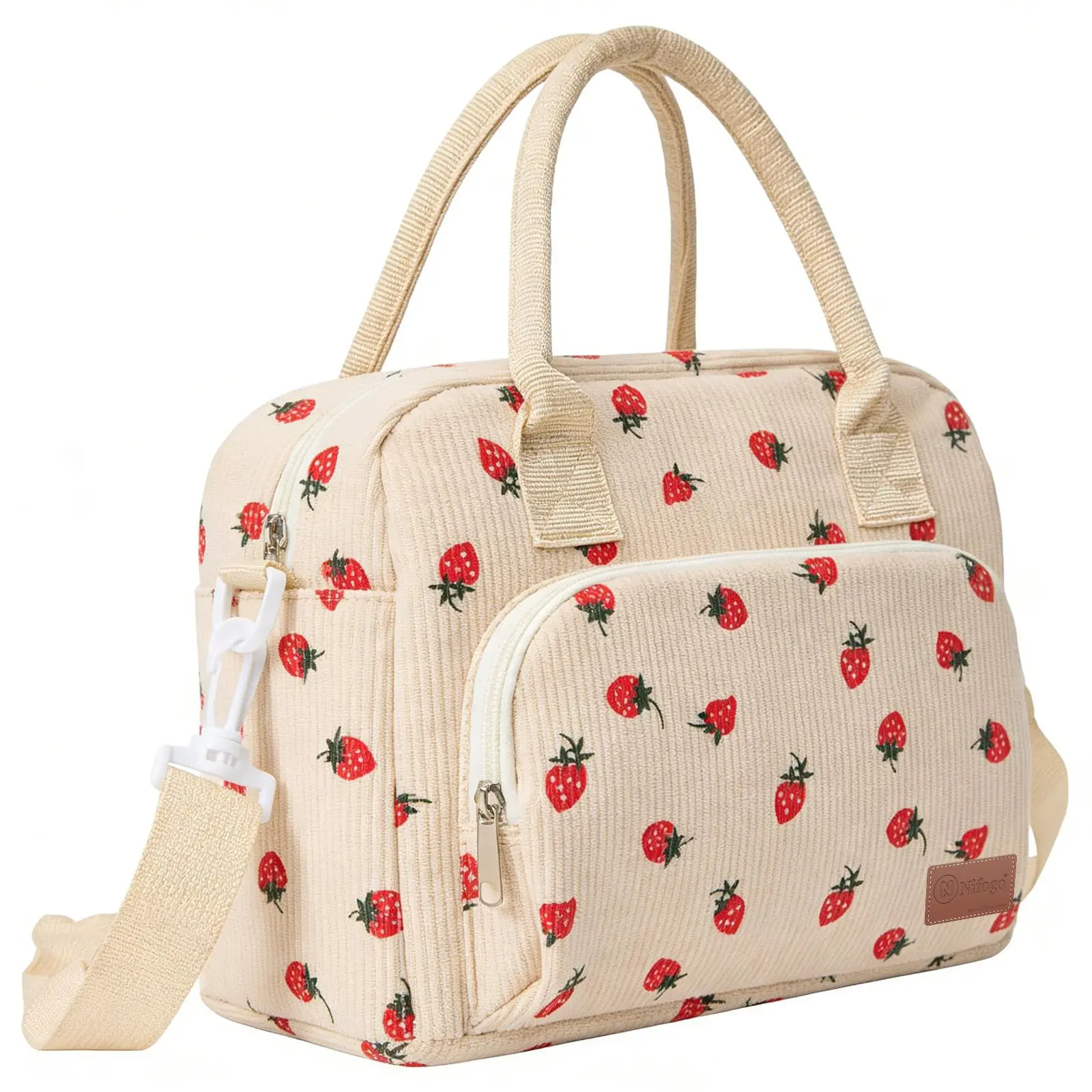 Thermal Bag for Women, Striped Cooler Tote with Adjustable Strap, Leakproof & Insulated for Work or Picnic, Ideal Gift for Women, Lunch Bags For Women