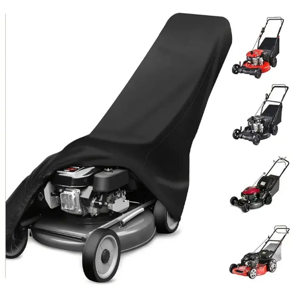 Push Lawn Mower Cover - Walk Behind Lawn Mower Covers Waterproof, Outdoor Push Mower Cover Universal with Storage Bag for Greenworks, EGO, Craftsman, Husqvarna, Honda and More
