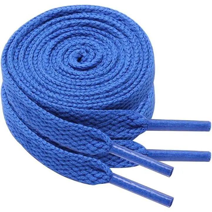 2 Pairs Flat Shoe Laces for Sneakers 5/16" Wide Athletic Shoelaces Boot Strings 24"-79" for Kids Adults
