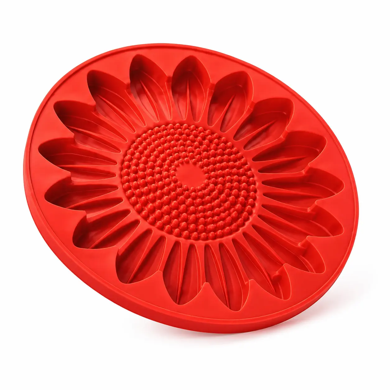 Large 15.7-Inch Reusable Concrete Stepping Stone Mold with Realistic 3D Sunflower Design – Durable Garden Pathway Form for DIY Outdoor Walkways, Yard Decor, and Paintable Cement Paver Projects