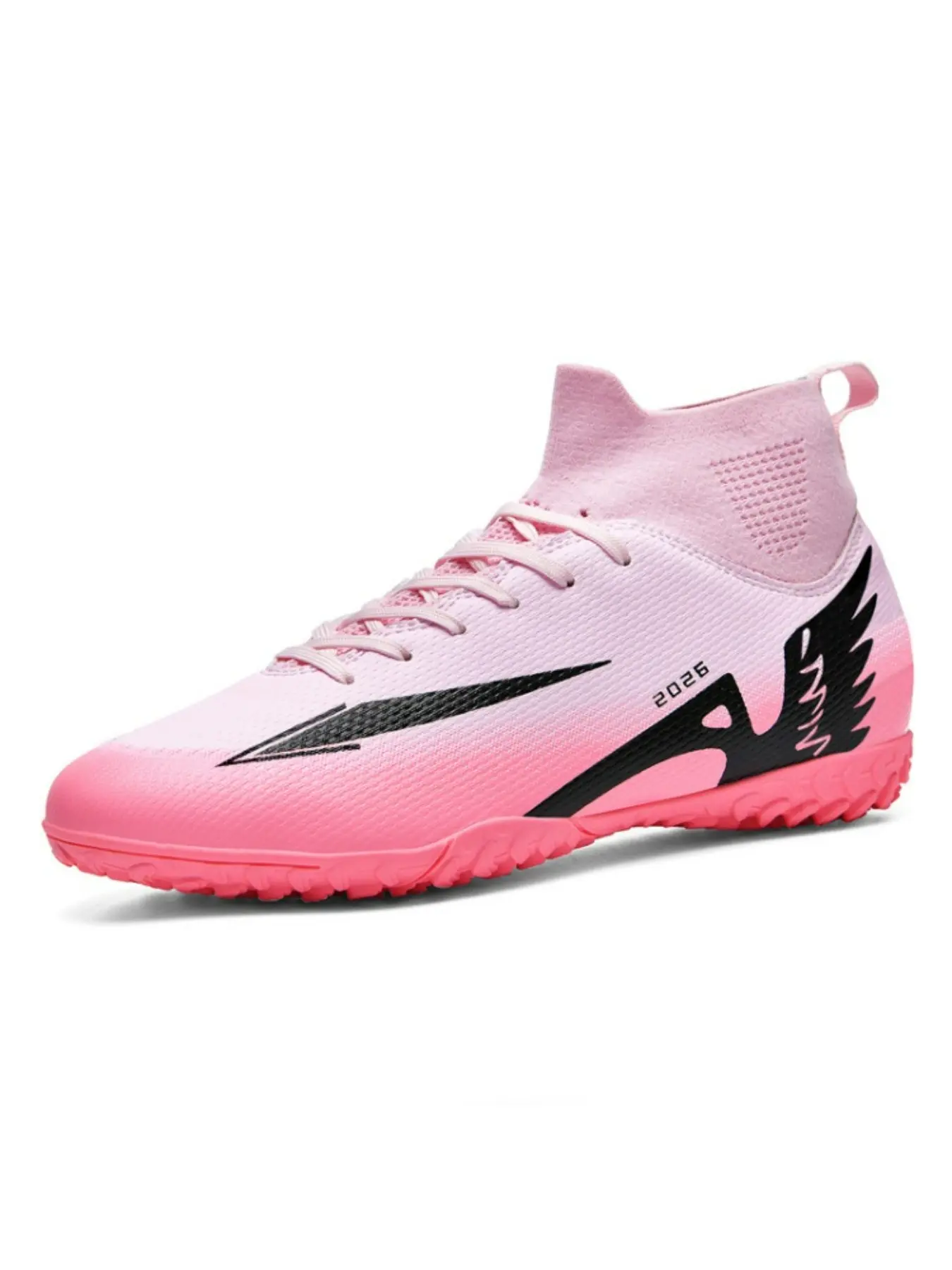 Youth Soccer Cleats, Unisex High-End Outdoor Professional Training Shoes, Anti-Slip TF Studs, Breathable High-Ankle Boots, Classic Football Boots