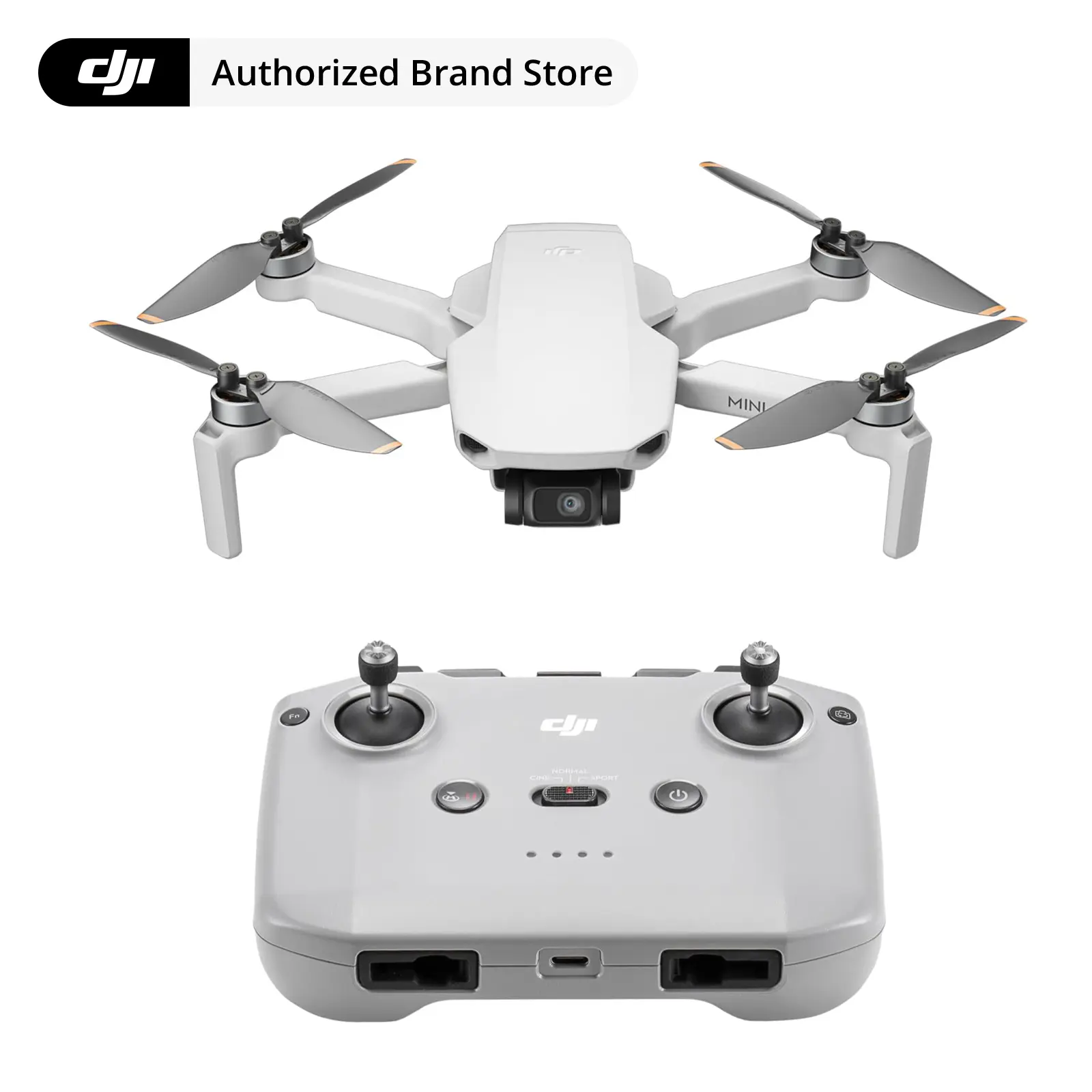DJI Mini 4K Drone with 4K UHD Camera, Under 249g, 3-Axis Gimbal, 10km Video Transmission, Auto Return, Wind Resistance, QuickShots, Multiple Combo Options with 1/2/3 Batteries & Different Max Flight Time