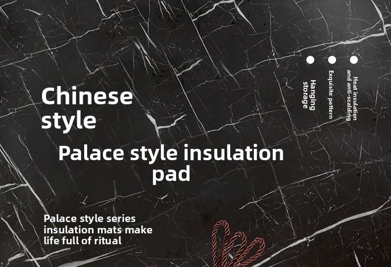 Retro Heat Resistant Mat for Cast Iron Enamel Dutch Oven Ceramic Tableware Non-Slip Kitchen Heat Insulation Pad for Dining Table Plate Heat Protection