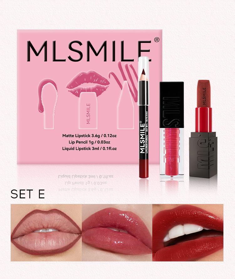 3-Piece Matte Lip Set – Lip Liner + Liquid Lipstick + Gloss, Smudge-Proof Transfer-Proof All-Day Wear, Complete Lip Combo for Every Look  lip gloss
