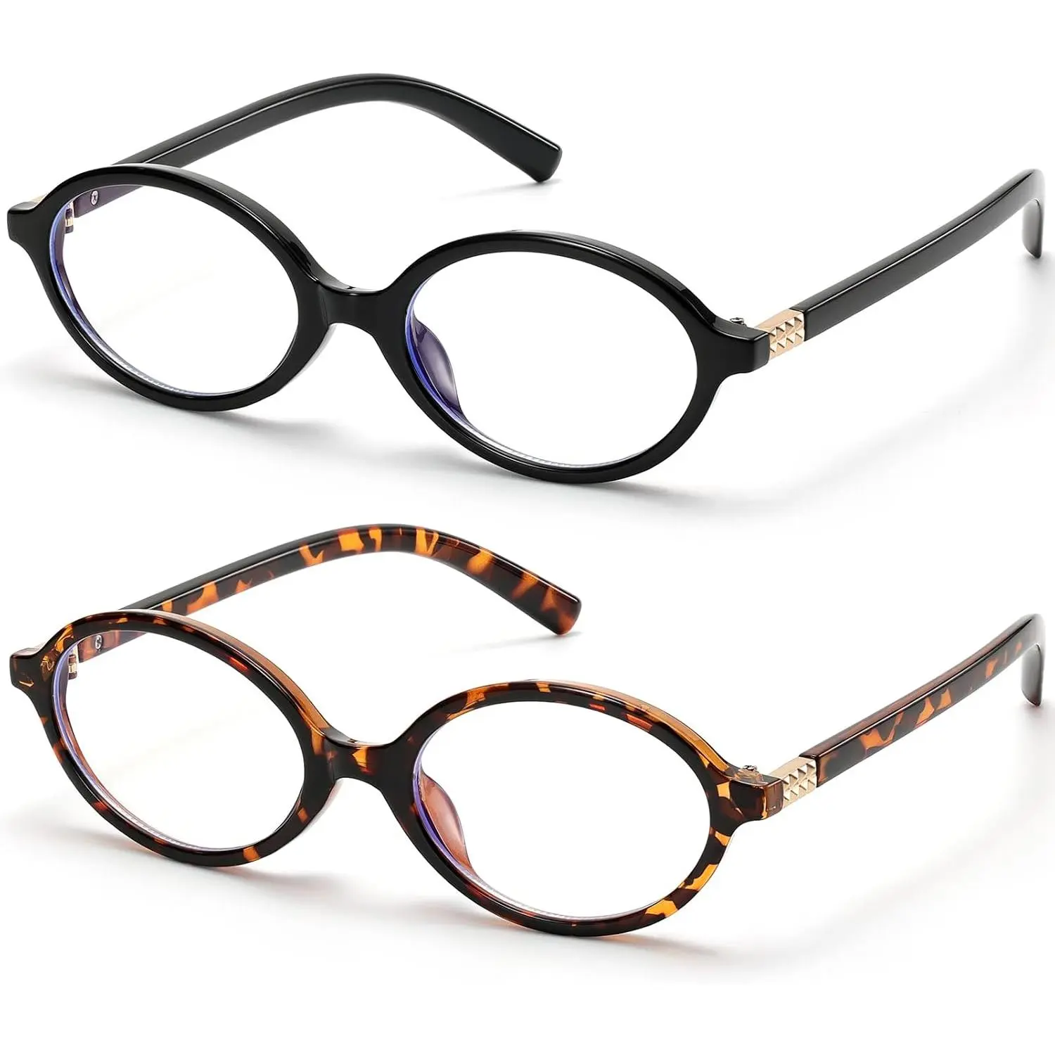 Retro Oval Blue Light Glasses for Women Fashion  Glasses Bluelight Blocking Eyewear  Frame
