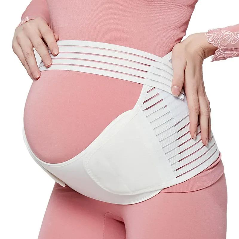 Women's Body-Shaping Waistband: Suitable for expectant mothers to wear starting from the second trimester; provides excellent support for the waist and back, offering comfort and breathability; Maternity Support Belt.