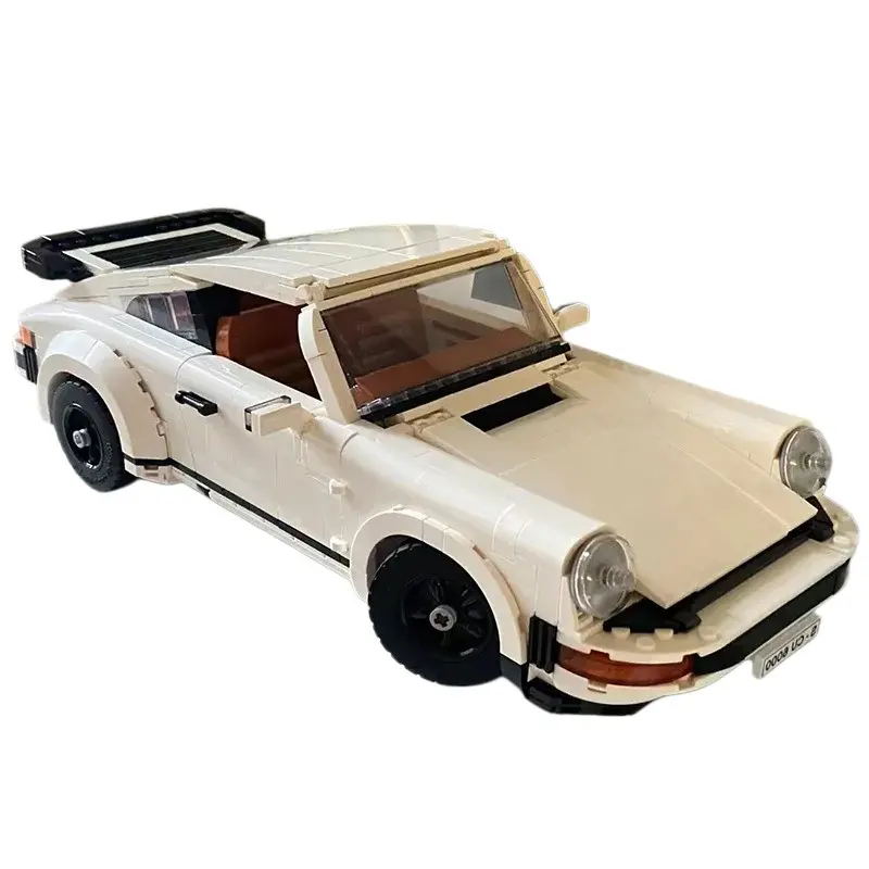 New Retro Racing Car Building Blocks Set, Classic Wide Body Coupe Design, Openable Doors, Mechanical Particle Assembly Model Collection
