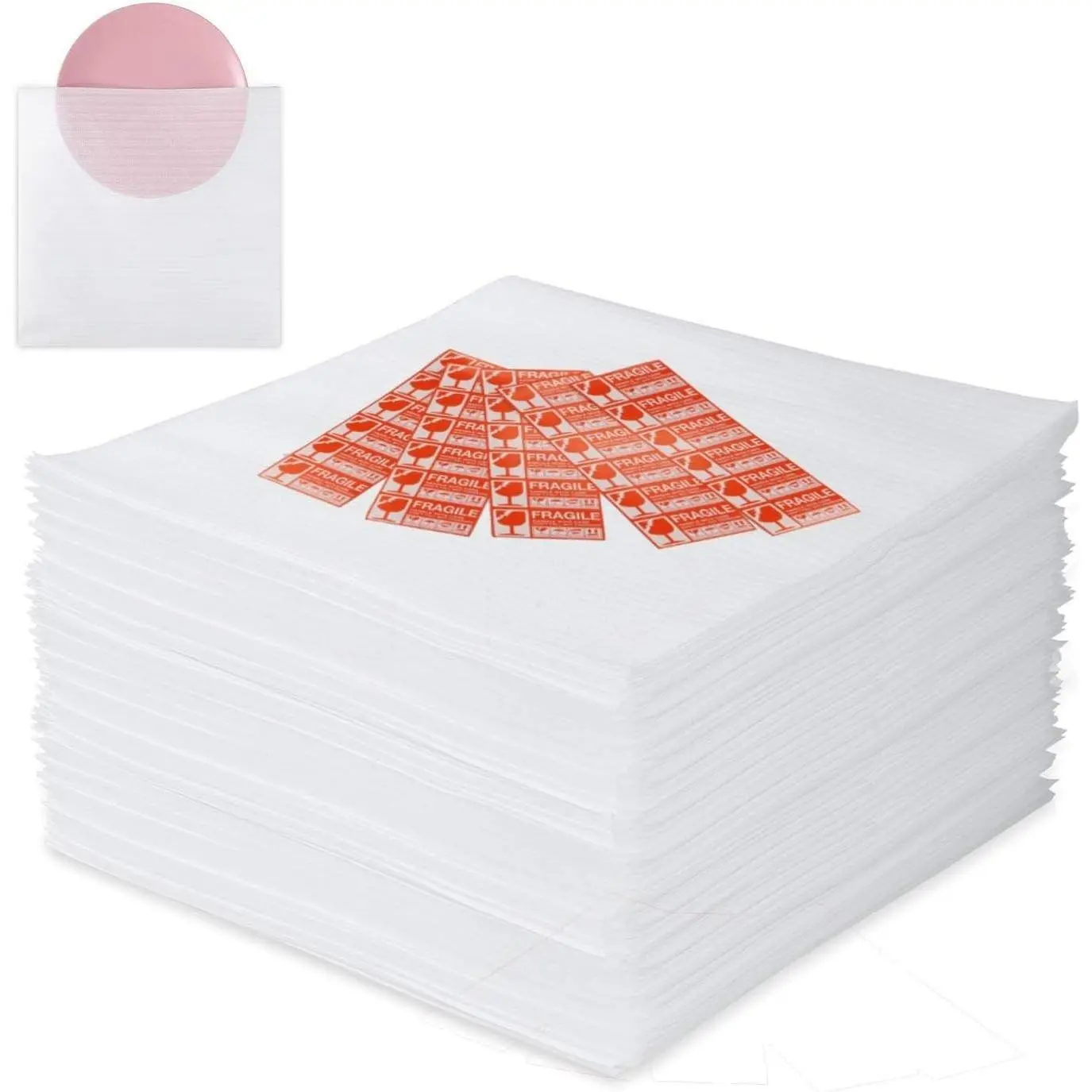 14"X 14"Foam Pouches, Cushion Foam Pouch for Moving and Storing, Convenient to Use, Making Packaging and Transportation Easier,Best Packaging Material (14"X 14"Foam Pouches)