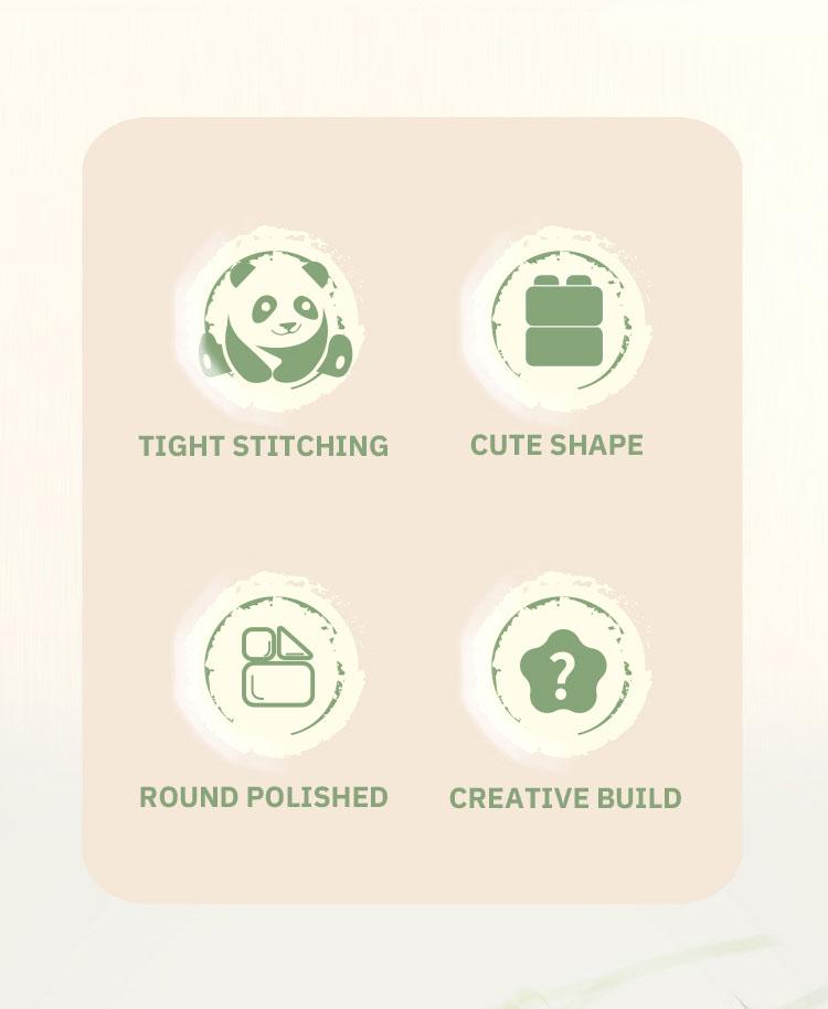 Creative DIY Assemable Animal Cute MINI Chinese Style Animal Panda Building Block Educational Boy Toys For Children Model Bricks